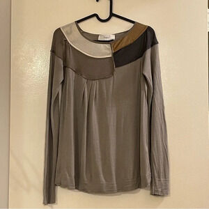 PRINGLE OF SCOTLAND Merino Wool Silk Blend Sweater
